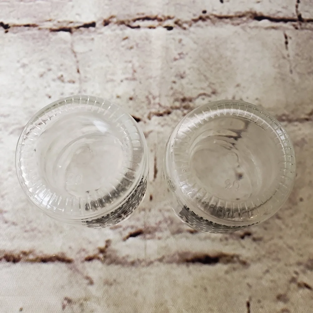Midnight Moon Moonshine Shot Glass Bundle 2 Mini Mason Jar Home Bar Cottage Core